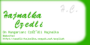 hajnalka czedli business card